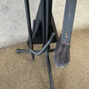 Vintage Mid Century Modern 1960s Seymour Wood Iron Fireplace Tool Set