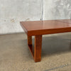 Vintage Sliding Top Oak Coffee Table