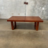 Vintage Sliding Top Oak Coffee Table