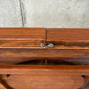 Vintage Sliding Top Oak Coffee Table