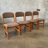 Vintage Set of Four Teak Dining Chairs By Benny Linden