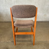 Vintage Set of Four Teak Dining Chairs By Benny Linden