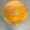 Antique English Oak Stool With Caster Wheels