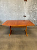 Mid Century Danish Teak Dining Table by Dyrlund