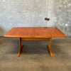 Mid Century Danish Teak Dining Table by Dyrlund