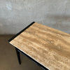 Pair of John Van Koert Travertine Side Tables