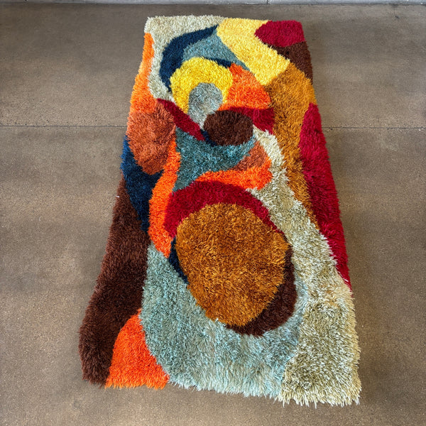 Vintage 1970s Shag Area Rug