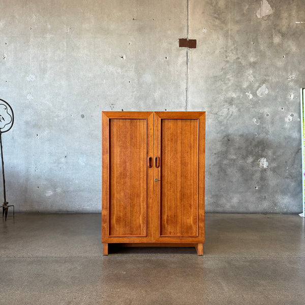 Vintage Teak "Magic Box" Desk With Key