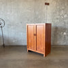 Vintage Teak "Magic Box" Desk With Key