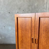 Vintage Teak "Magic Box" Desk With Key