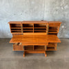 Vintage Teak "Magic Box" Desk With Key