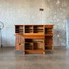 Vintage Teak "Magic Box" Desk With Key