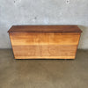 Vintage Solid Walnut Display Case