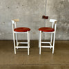 Pair Of Herman Miller "Comma" Bar Stools