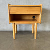 Mid Century Modern Rubberwood Side Table / Night Stand