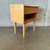 Mid Century Modern Rubberwood Side Table / Night Stand