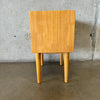 Mid Century Modern Rubberwood Side Table / Night Stand