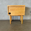 Mid Century Modern Rubberwood Side Table / Night Stand