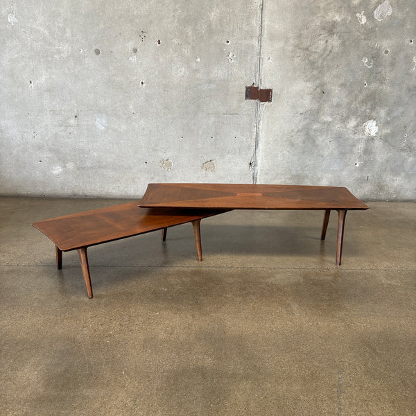 Mid Century Switchable Walnut Coffee Table