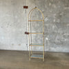 Vintage Patinated Iron Garden Patio Shelf