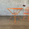 Mid Century Outdoor Table & Two Chairs