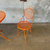 Mid Century Outdoor Table & Two Chairs