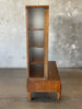 Mid Century John Keal Wall Unit / Vitrine With Drawer For Brown Saltman