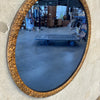 Art Deco Blue Glass Framed Wall Mirror Circa 1930s