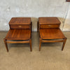 Pair of Mid Century Modern Bassett Solid Wood Side Table