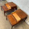 Pair of Mid Century Modern Bassett Solid Wood Side Table