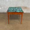 Vintage Mid Century Modern Mosaic Tile Side Table #1