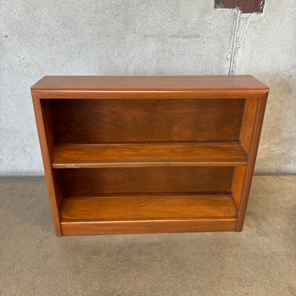 Small Mid Century Modern Mahogany Wood Bookcase