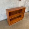 Small Mid Century Modern Mahogany Wood Bookcase