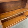 Small Mid Century Modern Mahogany Wood Bookcase