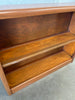 Small Mid Century Modern Mahogany Wood Bookcase