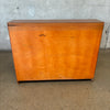 Small Mid Century Modern Mahogany Wood Bookcase