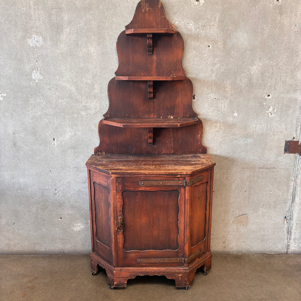 Vintage Monterey China Cabinet Circa 1930s