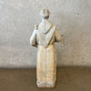 Vintage Cement Saint Statue