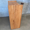 Post Modern John Boyd Designs Solid Oak Highboy Dresser Circa 1980