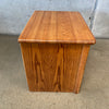 Post Modern John Boyd Designs Solid Oak Highboy Nightstand Circa 1980