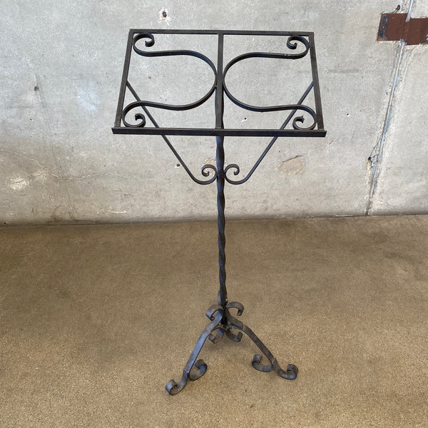 Antique Wrought Iron Music Stand Art Deco / Spanish Revival