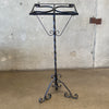 Antique Wrought Iron Music Stand Art Deco / Spanish Revival