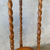 Antique Oak Twist Plant Stand California Design