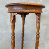 Antique Oak Twist Plant Stand California Design