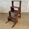 19th Century Antique Arts & Crafts Library Step Ladder / Metamorphic Chair