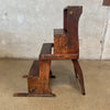 19th Century Antique Arts & Crafts Library Step Ladder / Metamorphic Chair