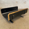 Mid Century Brass & Black Steel Footed Log Holder - France c. 1960s