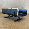 Mid Century Brass & Black Steel Footed Log Holder - France c. 1960s