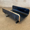 Mid Century Brass & Black Steel Footed Log Holder - France c. 1960s