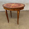 Antique Italian Musical Box Tea Table Marquetry